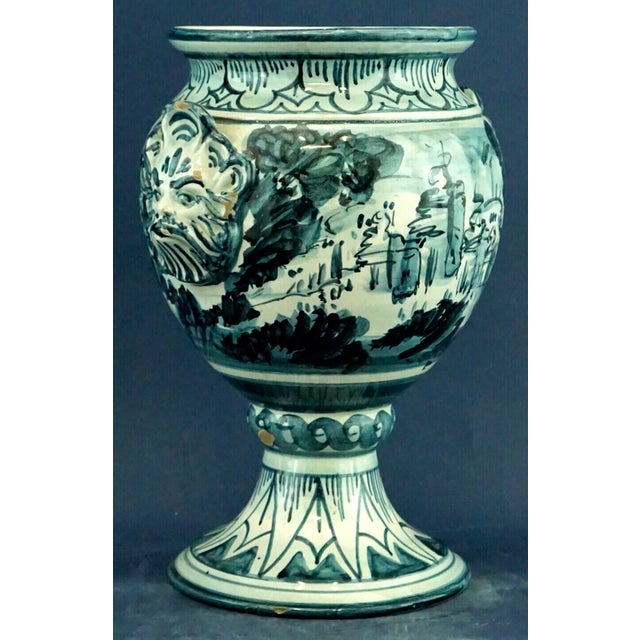 Vintage Italian Ceramic Vase by Bartolomeo Rossi & Sons for Cas Savona, 1930s For Sale - Image 4 of 18