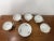 Vintage Wawel Poland Porcelain Tea Cup Saucer Set 5 Floral Gold Trim - 10 Pcs For Sale In Philadelphia - Image 6 of 18