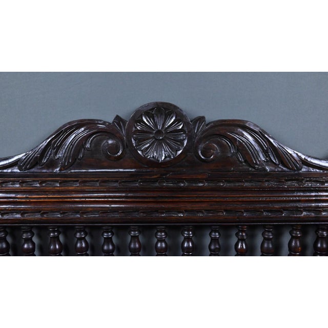 Brown Neo-Gothic Style Storage Bench in Oak For Sale - Image 8 of 18