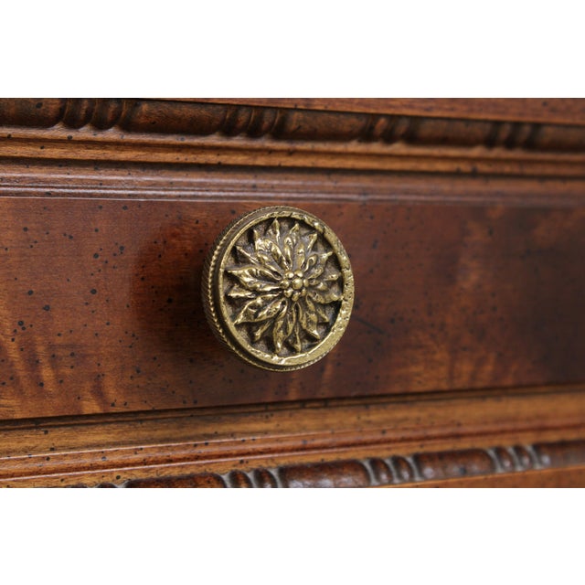 Henredon Villa Borghese 9 Drawer Walnut Dresser For Sale - Image 13 of 17