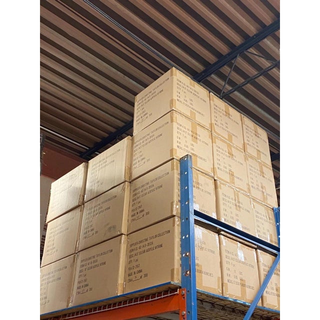 White Late 20th Century 5 Sided 14.5" Clear Acrylic Lucite Vitrine Display Case Christine Taylor Coll. For Sale - Image 8 of 10