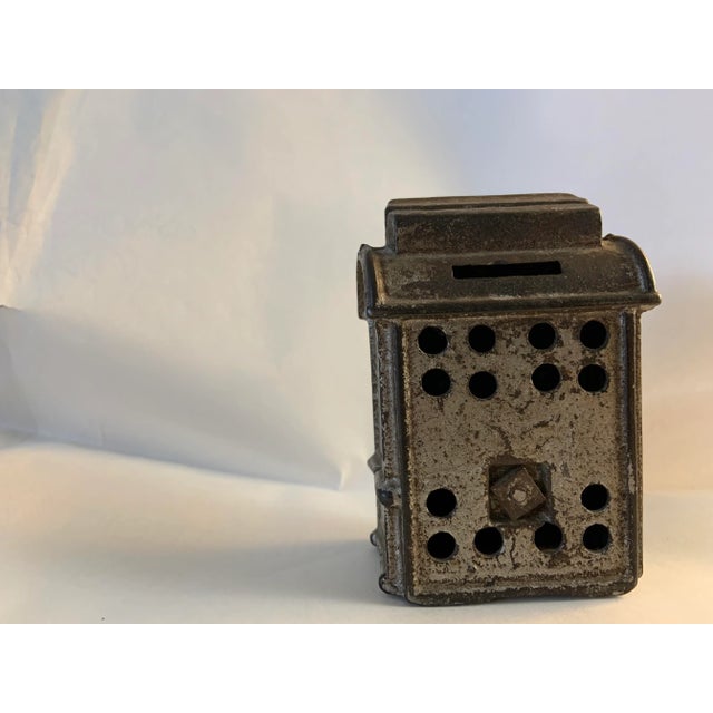 Metal Antique Post Office Mail Box Still Bank For Sale - Image 7 of 8
