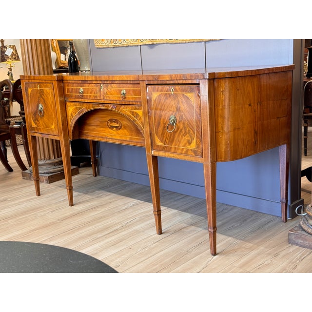 Late 18th Century English George III Inlaid Mahogany Sideboard For Sale - Image 13 of 16