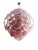 Pink and Lilac Murano Glass Chandelier, Luminous Disc Sculpture Murano glass chandelier featuring a sculptural composition...