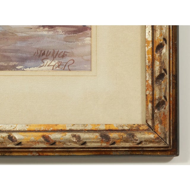 1970s Original Maurice Silber (1922-95) Watercolor - Le Marais, Paris For Sale In New York - Image 6 of 7