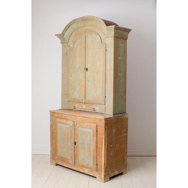 Swedish Antique Rococo Country House Cabinet For Sale - Image 6 of 14