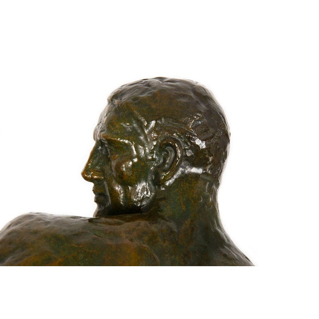 “The Lock” Antique Art Deco French Bronze Sculpture by Pierre Le Faguays For Sale - Image 15 of 18