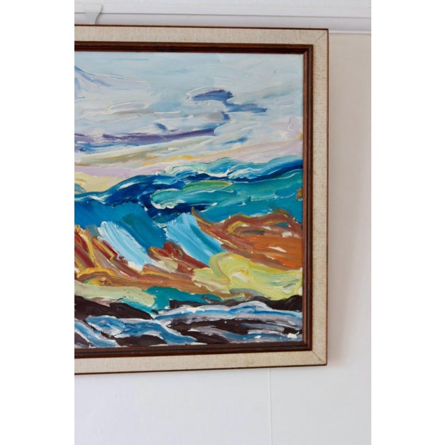 Carl-Erik Andersson, Mountainscape, 1970s, Oil on Canvas, Framed For Sale - Image 4 of 11
