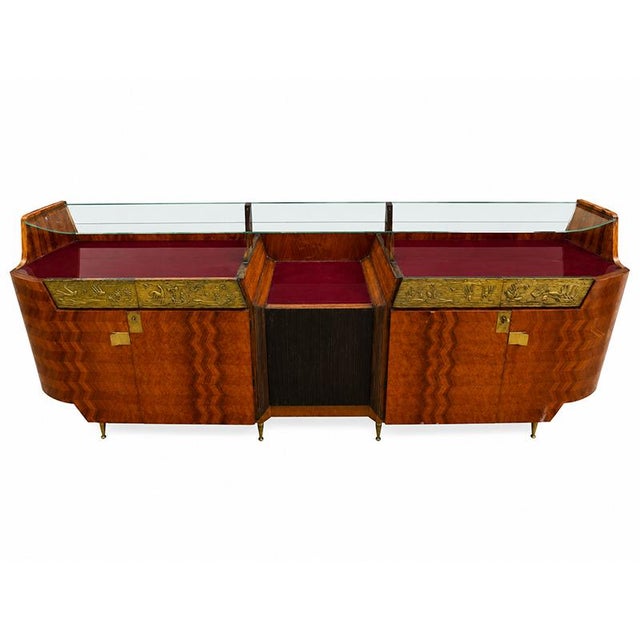 Vintage Italian Art Deco Sideboard, 1940s For Sale - Image 3 of 7