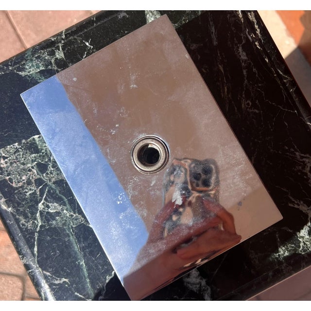 A Large Smoked Glass And Chrome Sculpture By Runstadler Studios, Signed, 1990 For Sale - Image 11 of 12