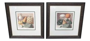 W. King Ambler Decorative Framed Fruit Prints - a Pair