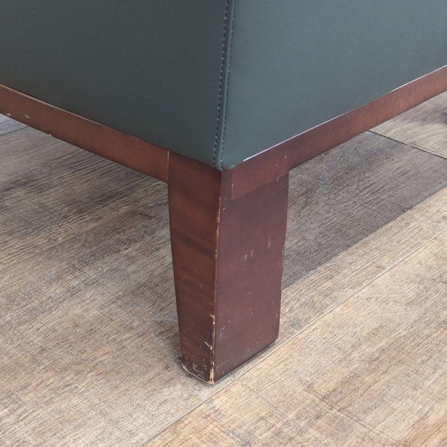 Animal Skin Bernhardt Transitional Leather Club Chair For Sale - Image 7 of 8