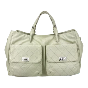 Chanel White Pocket in the City Tote
