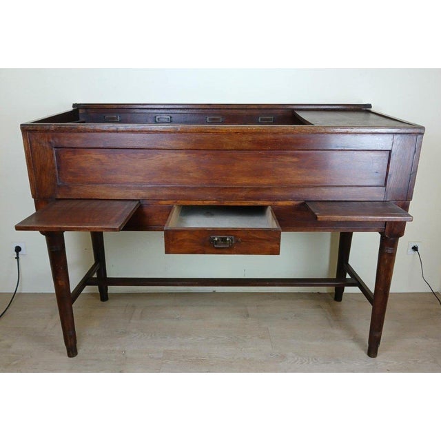 Napoleon III System Desk in Oak, 1850s For Sale - Image 5 of 10
