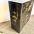 Black Mid 20th Century Chinese Black and Gold Hand Painted Highboy With Red Velvet For Sale - Image 8 of 11