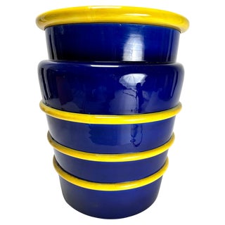 Large Futurist Vase attributed to Galvani, Italy, 1930s For Sale