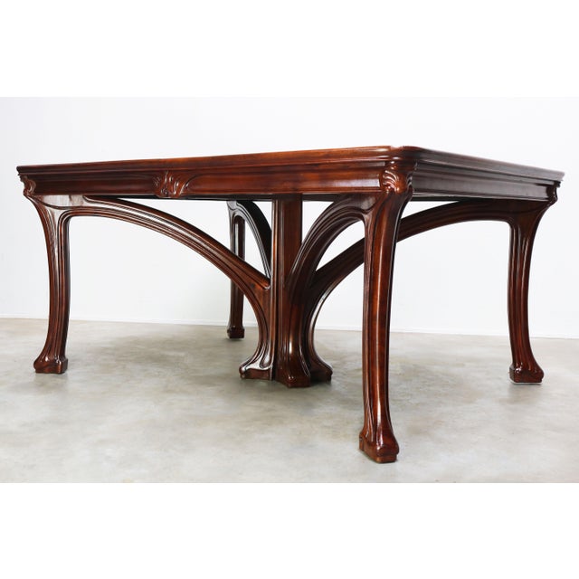 French Art Nouveau Dining Table by Eugène Gaillard for Maison Bing, 1900 For Sale - Image 9 of 18