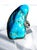 1960s Dramatic Freeform Arizona Blue Turquoise Statement Ring, Vintage Estate Southwestern Sterling Silver, Size 5.75 For Sale - Image 5 of 9