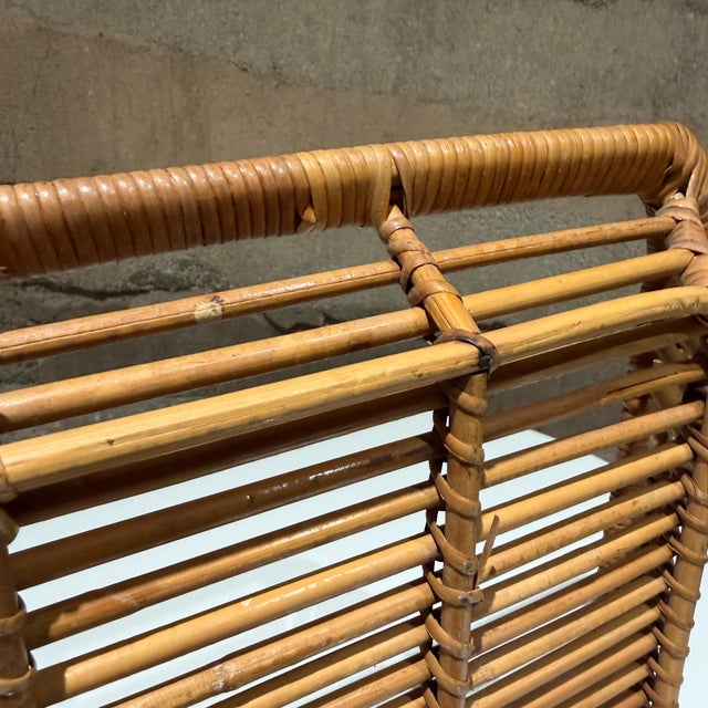 Vintage Rattan Tray by Artek Finland Scandinavian Modern For Sale - Image 9 of 11