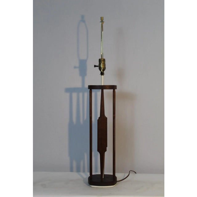 Wood Mid 20th Century Tony Paul Style Table Lamp For Sale - Image 7 of 12