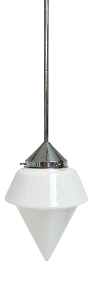 Vintage Hanging Lamp in Opal Glass from Philips, 1960s