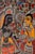 Celebrate the timeless beauty of Indian folk art with this intricate hand-painted Madhubani composition by Mamta Devi, a...