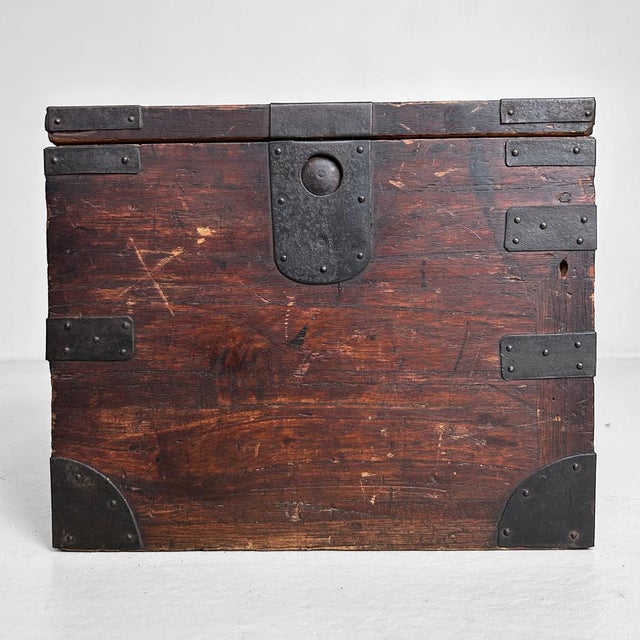 Brown Edo Kakesuzuri Storage Cabinet, Japan For Sale - Image 8 of 15