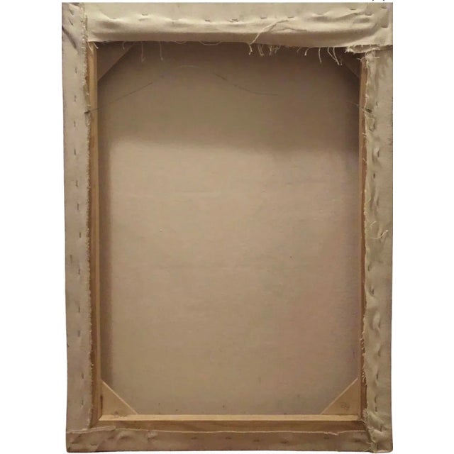 Yellow Sale! 80s Original Vintage Pop Art Albert Einstein Periodic Table Face Mixed Media Art Collage Portrait Painting by Muralist B. B. For Sale - Image 8 of 10