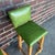 Green Pair of Rustic Green Leather Bar Stools by Ranch Oak For Sale - Image 8 of 12