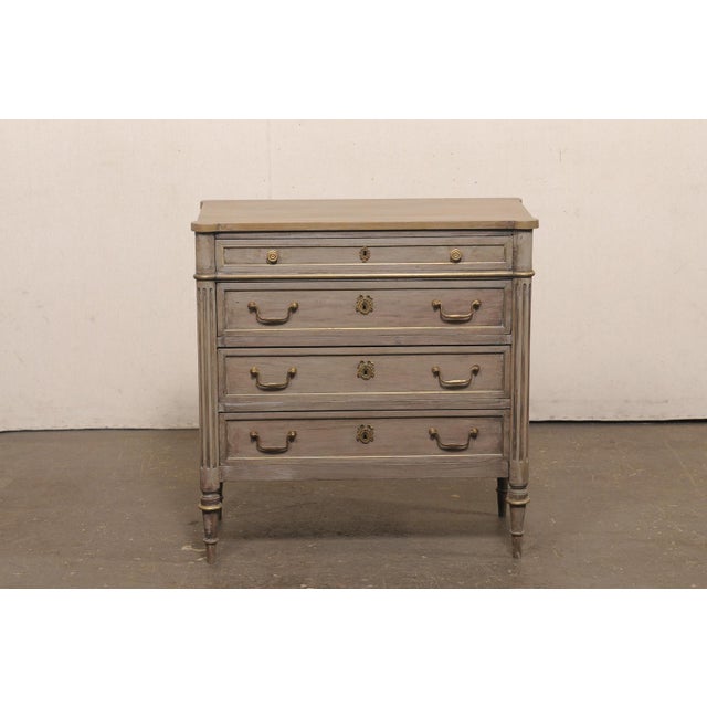 French 19th C. Painted Commode- Cute Size! For Sale - Image 12 of 12