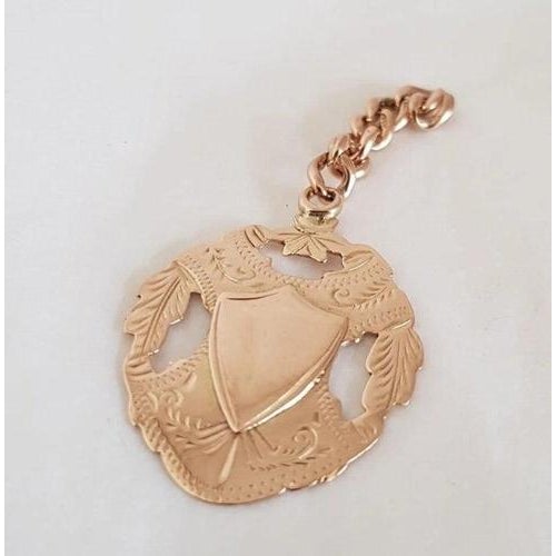 Antique Gold Fob & Albert Chain from William Adams LTD, Birmingham, 1917 For Sale - Image 11 of 13