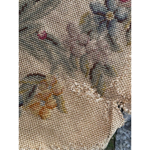 French Needlepoint Chair Cover Tapestry from Bobyrug, 1890s For Sale - Image 14 of 18