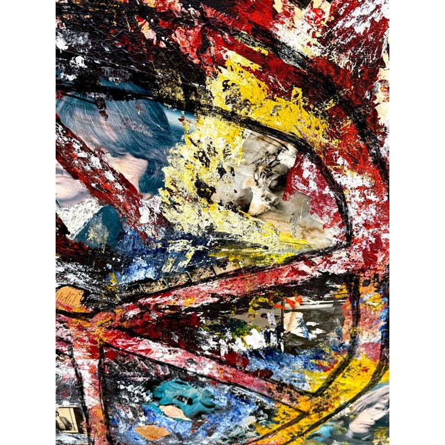 Imagine Peace' Monumental Mixed Media Beatles Painting, Circa 1970 For Sale - Image 12 of 13