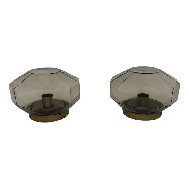 Mid-Century Modern Space Age Wall Lamps from Hillebrand, 1970s, Set of 2 For Sale