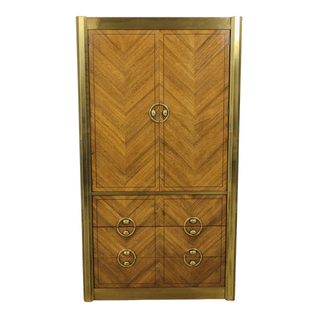 Mastercraft Mid Century Modern Walnut Armoire Chairish