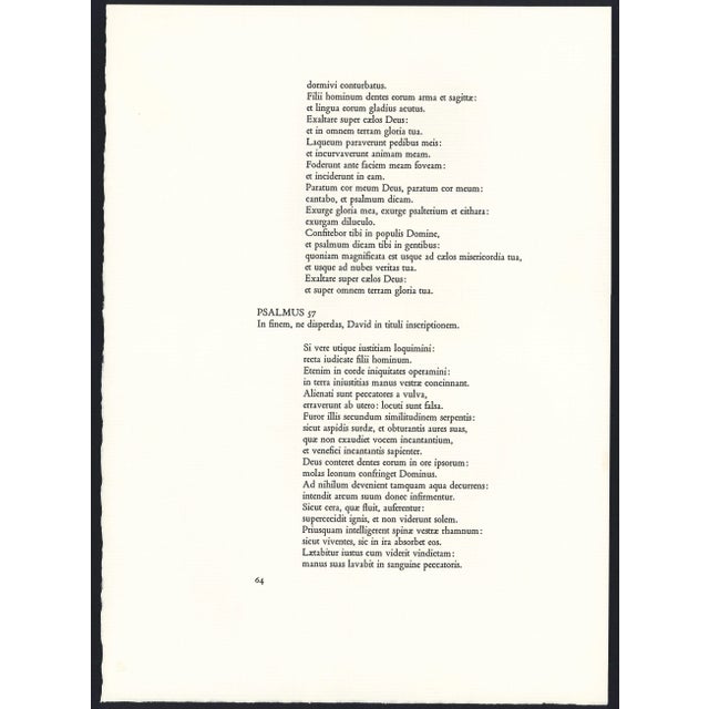 Printmaking Materials 1968 Salvador Dalí Biblia Sacra "Et Post Buccellam Introivit in Eum Satanas" (Satan Entered Into Him...) For Sale - Image 7 of 11