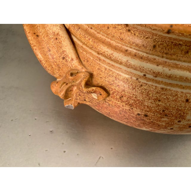 Vintage Chris Davis Functional Pottery-Tureen and Serving Dish With Lid- Set of 2 For Sale - Image 4 of 13