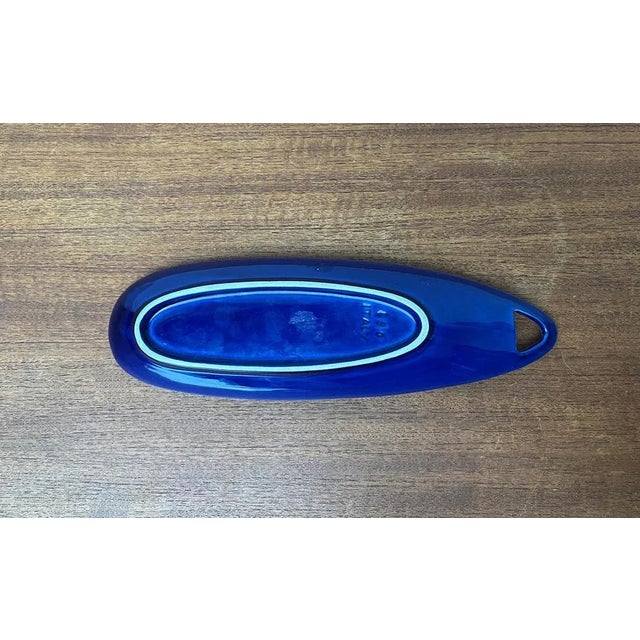 Blue Mid-Century Bowl in Ceramic from Sica / Sicart, Italy, 1960s For Sale - Image 8 of 13