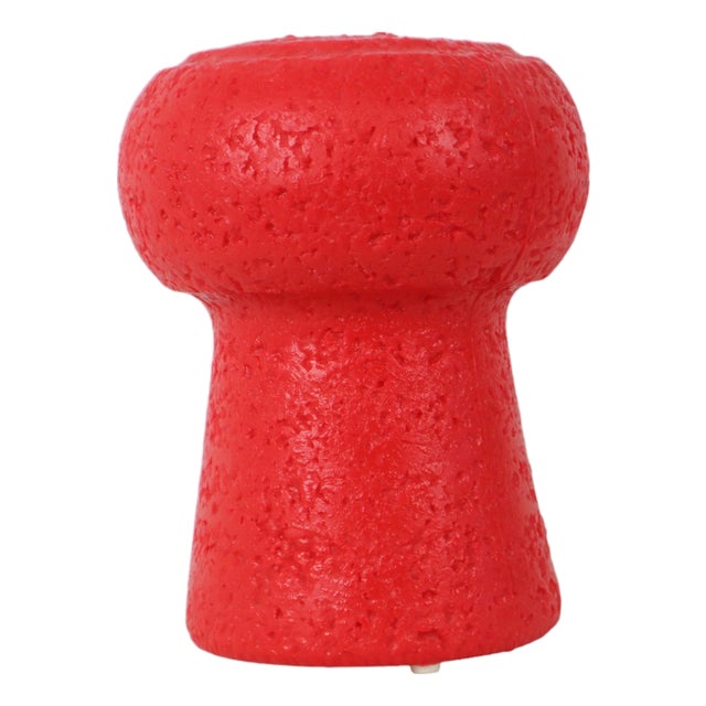 Red Pop Art Champagne Cork Table Lamp For Sale