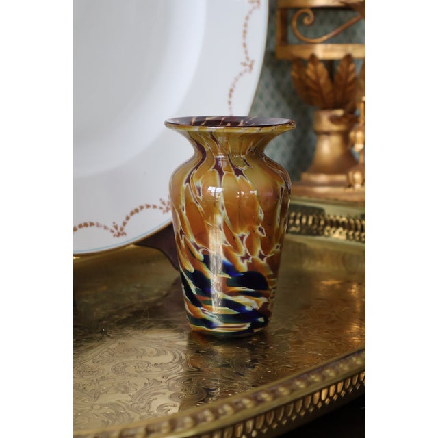 Contemporary Joel O’Dorisio for Lost Angel Signed Handblown Studio Art Glass Vase For Sale - Image 3 of 15