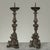 Pair of 18th Century Italian Baroque Silver Gilded Candlesticks For Sale - Image 4 of 18