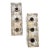 Two 1960s Mid-Century Modern Heavy Murano Glass Italian Wall Sconces by Sciolari For Sale