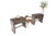 Pair Century Walnut Waterfall Brand New Old Stock Two Tier Night Tables Stands For Sale - Image 13 of 14