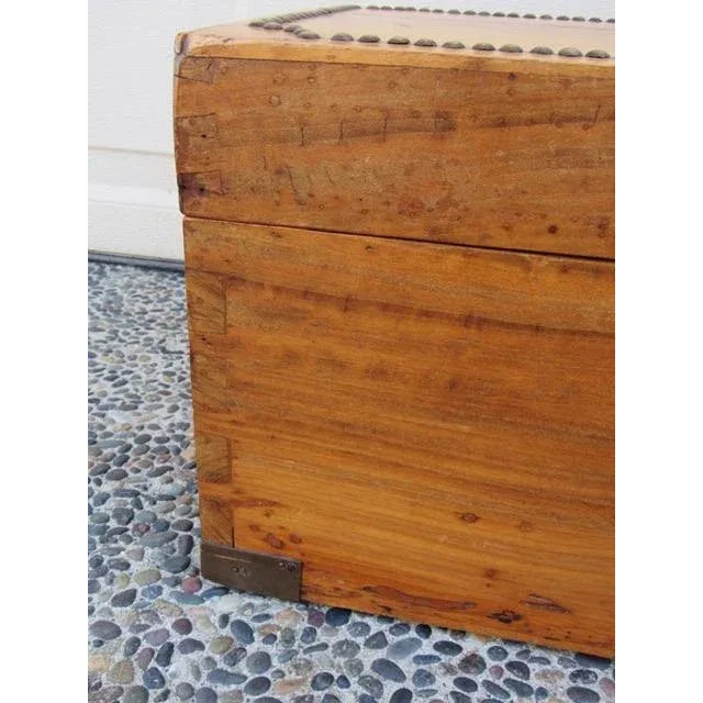 Wood Late 19th Century Small Scale Camphor Wood Trunk For Sale - Image 7 of 12