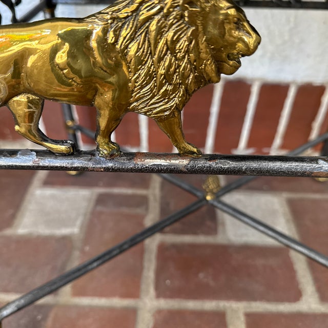 Maitland - Smith 1980s Maitland Smith Box on Stand Side Table With Lions For Sale - Image 4 of 11