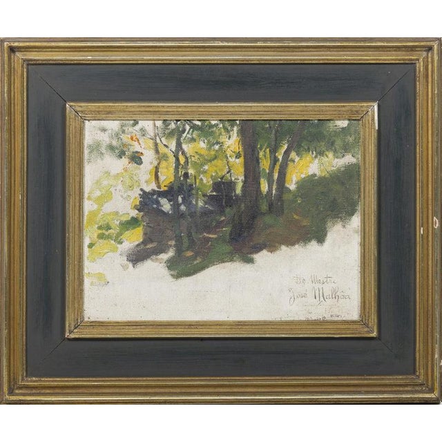 Jose Malhoa, Landscape, Oil on Canvas For Sale - Image 6 of 6