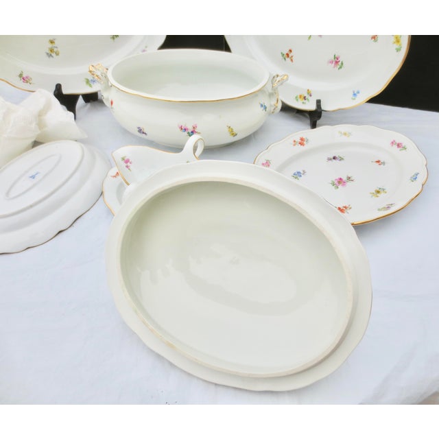 Meissen Scattered Flowers Service Pieces- 6 Pieces For Sale - Image 11 of 11