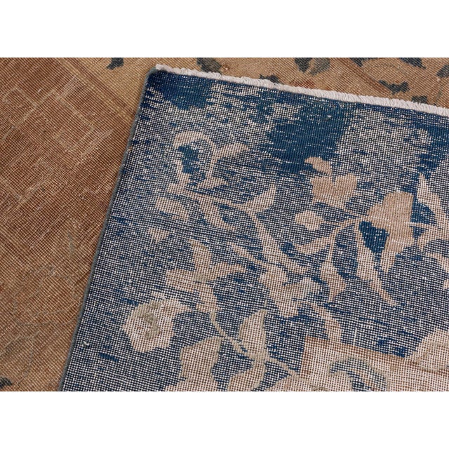 Tan Doris Leslie Blau Vintage Chinese Art Deco Runner (Size Adjusted) For Sale - Image 8 of 8