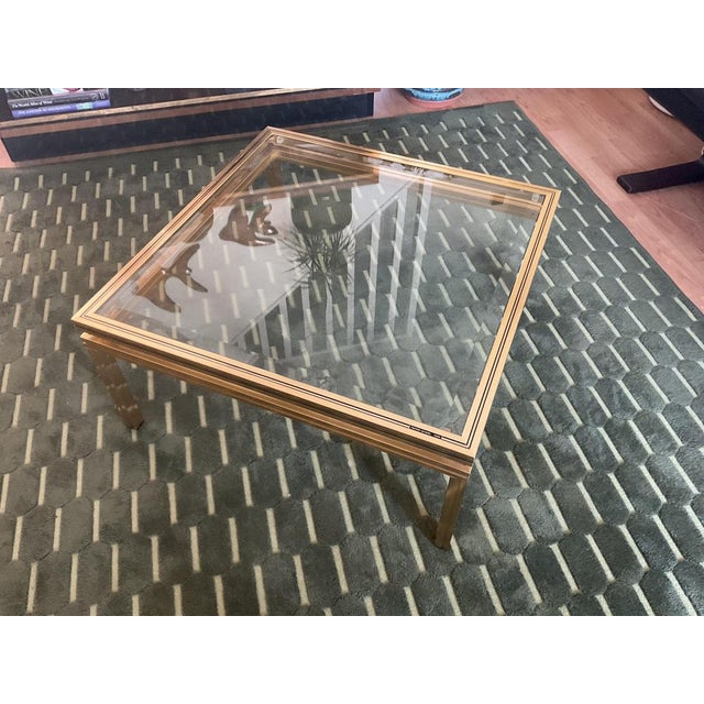 Mid-Century Modern Art Deco Glass Coffee Table by Pierre Vandel For Sale - Image 3 of 14