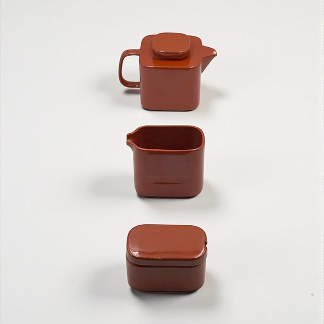 Ceramic Coffee and Tea Service by Makio Hasuike for Franco Pozzi 1967, Set of 15 For Sale - Image 10 of 15